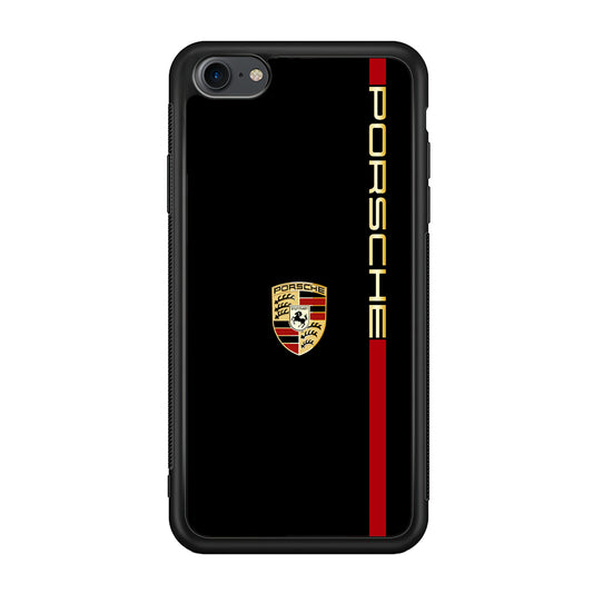 Porsche Car Logo Luxury iPhone 8 Case | Slim Rubber Case for iPhone 8