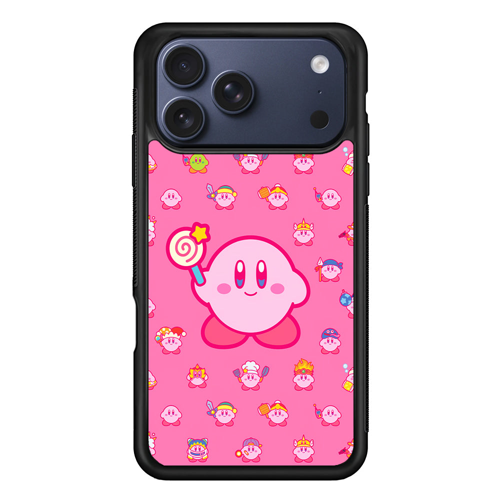 Kirby and His Transformation Forms iPhone 17 Pro Max Case | Slim Protective Cover for iPhone 17 Pro Max