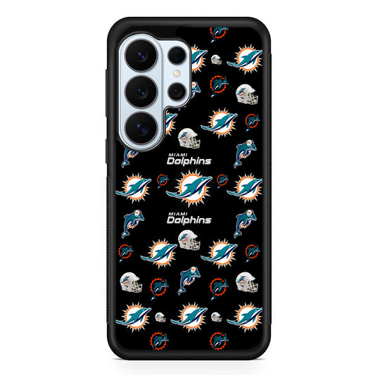 Miami Dolphins Pattern Samsung Galaxy S26 Ultra Case | Protective Phone Cover