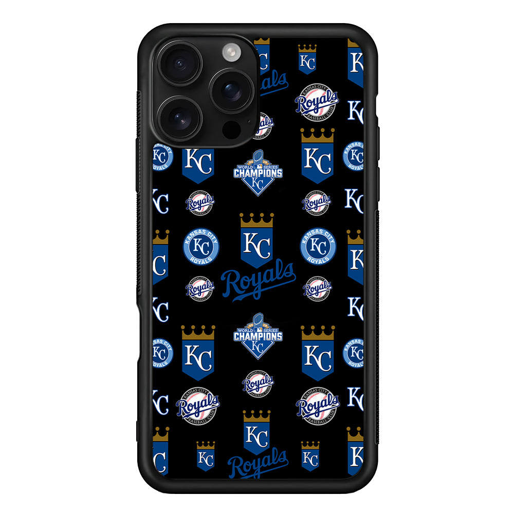 Kansas City Royals Pattern iPhone 16 Pro Case | Durable Protective Case for iPhone 16 Pro