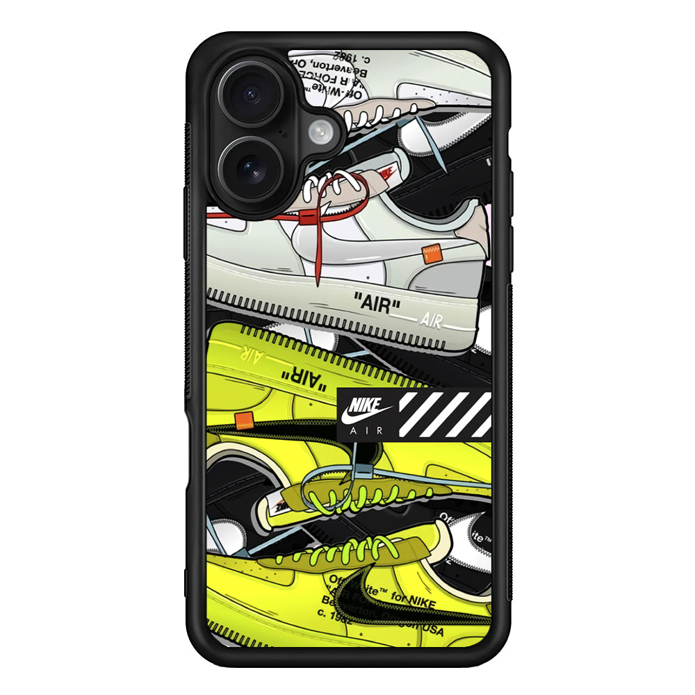 Nike Air Shoelaces iPhone 16 Case - Oxvistore
