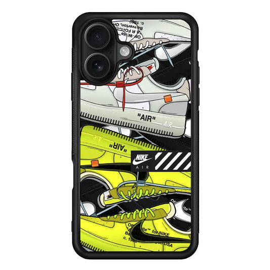 Nike Air Shoelaces iPhone 16 Case - Oxvistore