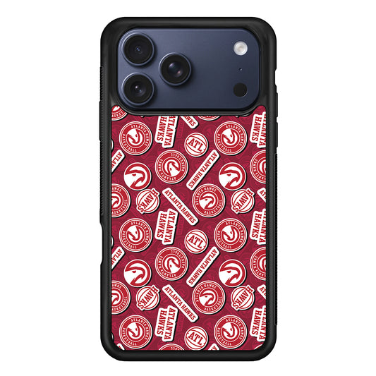 Atlanta Hawks Pattern iPhone 17 Pro Max Case | Slim Protective Cover for iPhone 17 Pro Max