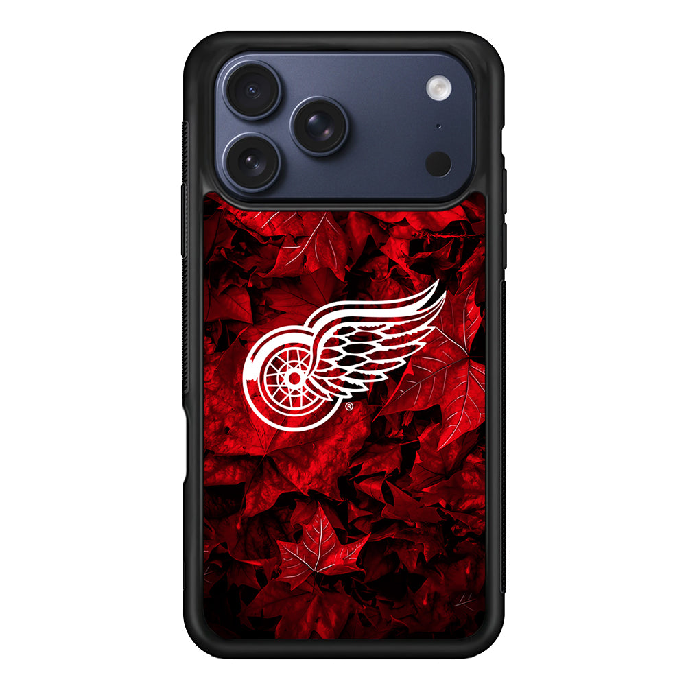 Detroit Red Wings Maple Leaves iPhone 17 Pro Max Case | Slim Protective Cover for iPhone 17 Pro Max