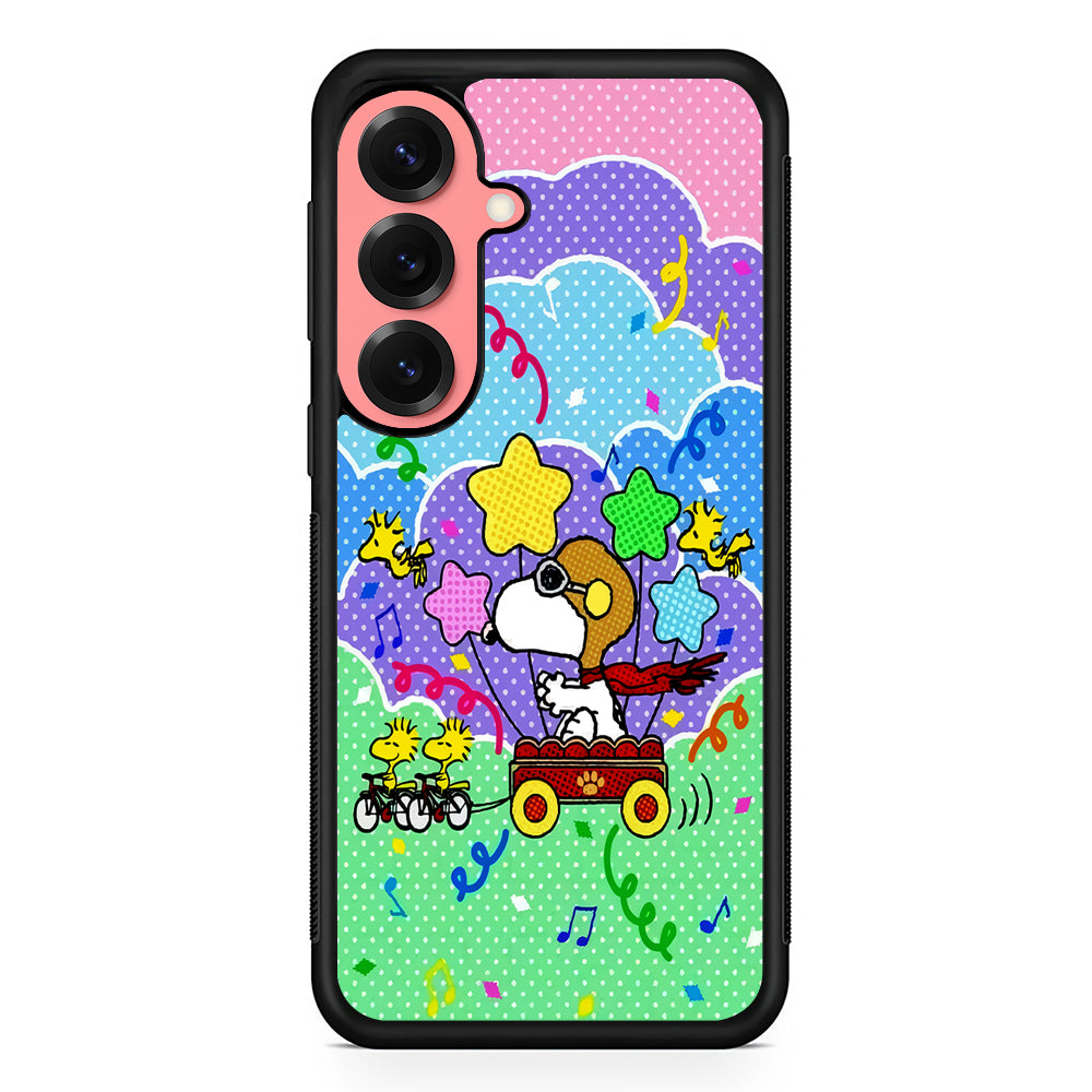 Woodstock Pulled Snoopy Samsung Galaxy S25 Case | Protective Case for Samsung Galaxy S25