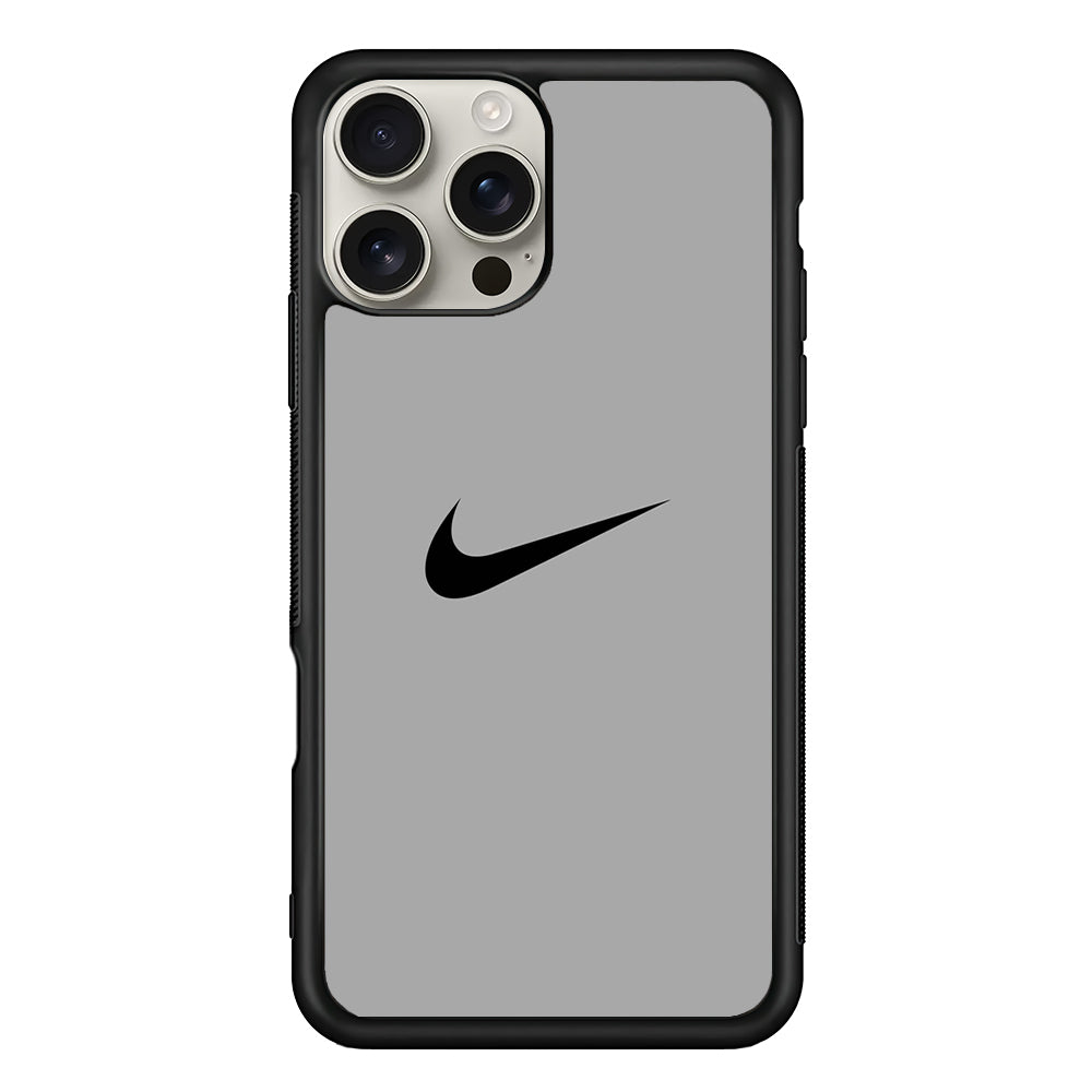 Nike Gray Full iPhone 16 Pro Max Case | Durable Everyday Protective Cover
