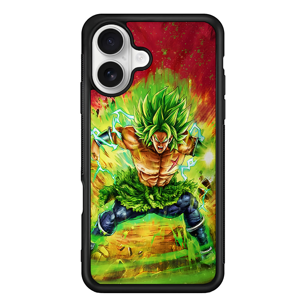 Broly Dragon Ball Super iPhone 16 Plus Case | Durable Protective Rubber Cover