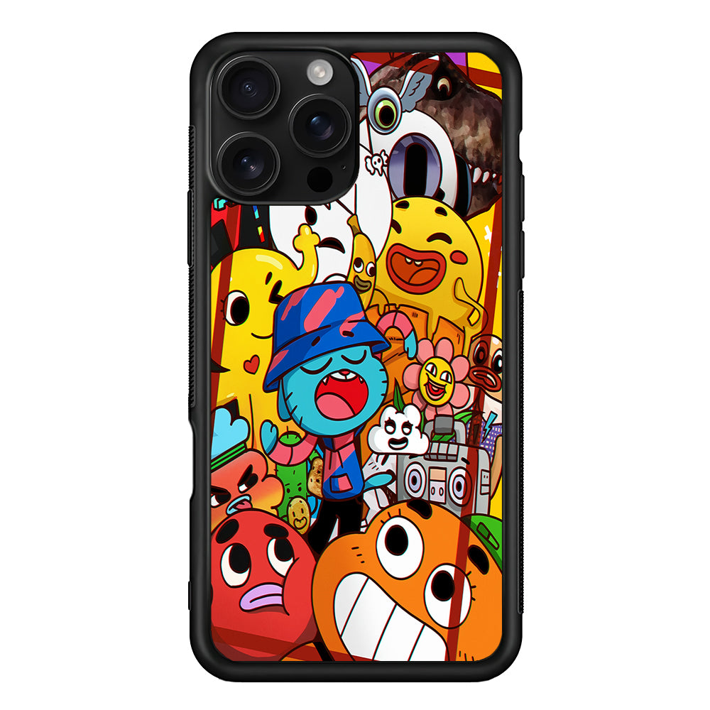 The Amazing World of Gumball Cartoon iPhone 16 Pro Case | Durable Protective Case for iPhone 16 Pro