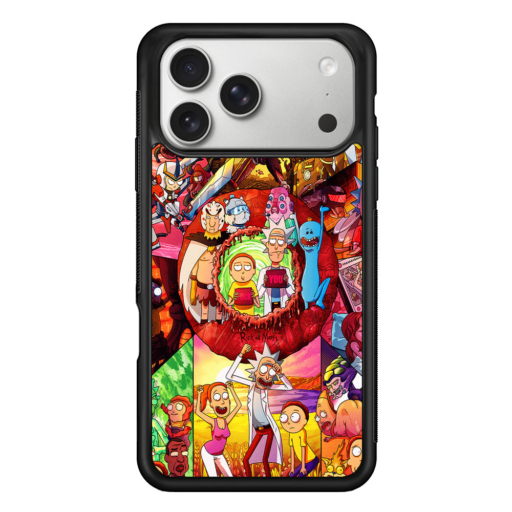 Rick and Morty Best Scene iPhone 17 Pro Case | Slim Rubber Case for iPhone 17 Pro