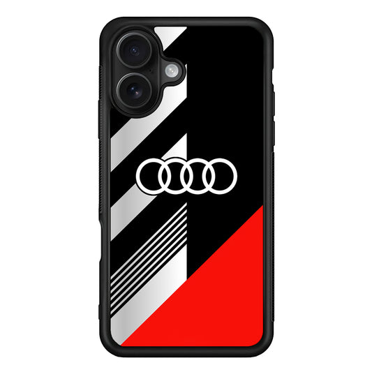 Audi F1 Sport Logo iPhone 16 Case | Slim Rubber Case for iPhone 16