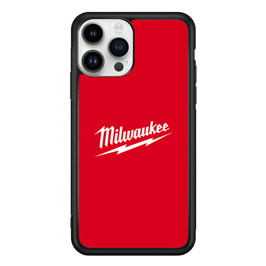 Milwaukee Tool Red Background iPhone 13 Pro Case | Slim Rubber Case for iPhone 13 Pro