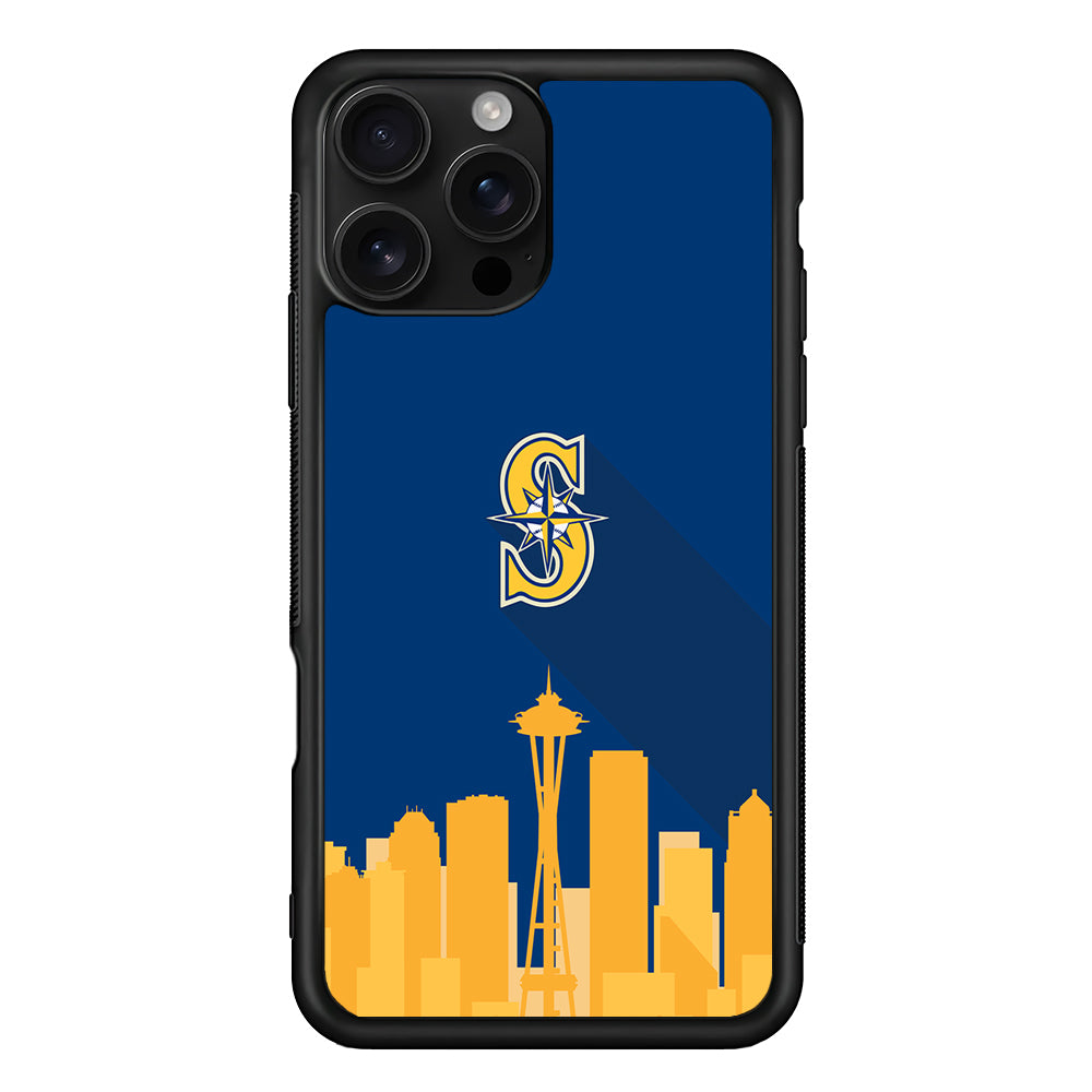 Seattle Mariners Logo iPhone 16 Pro Case | Durable Protective Case for iPhone 16 Pro