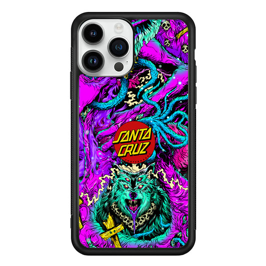 Santa Cruz Skateboard Wolf iPhone 13 Pro Case | Slim Rubber Case for iPhone 13 Pro