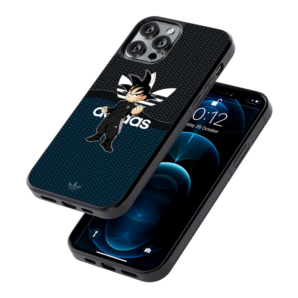 Adidas Suit with Goku Fight Mode 2D Rubber Phone Case | Slim Protective Phone Case