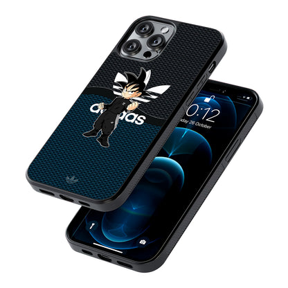 Adidas Suit with Goku Fight Mode 2D Rubber Phone Case | Slim Protective Phone Case