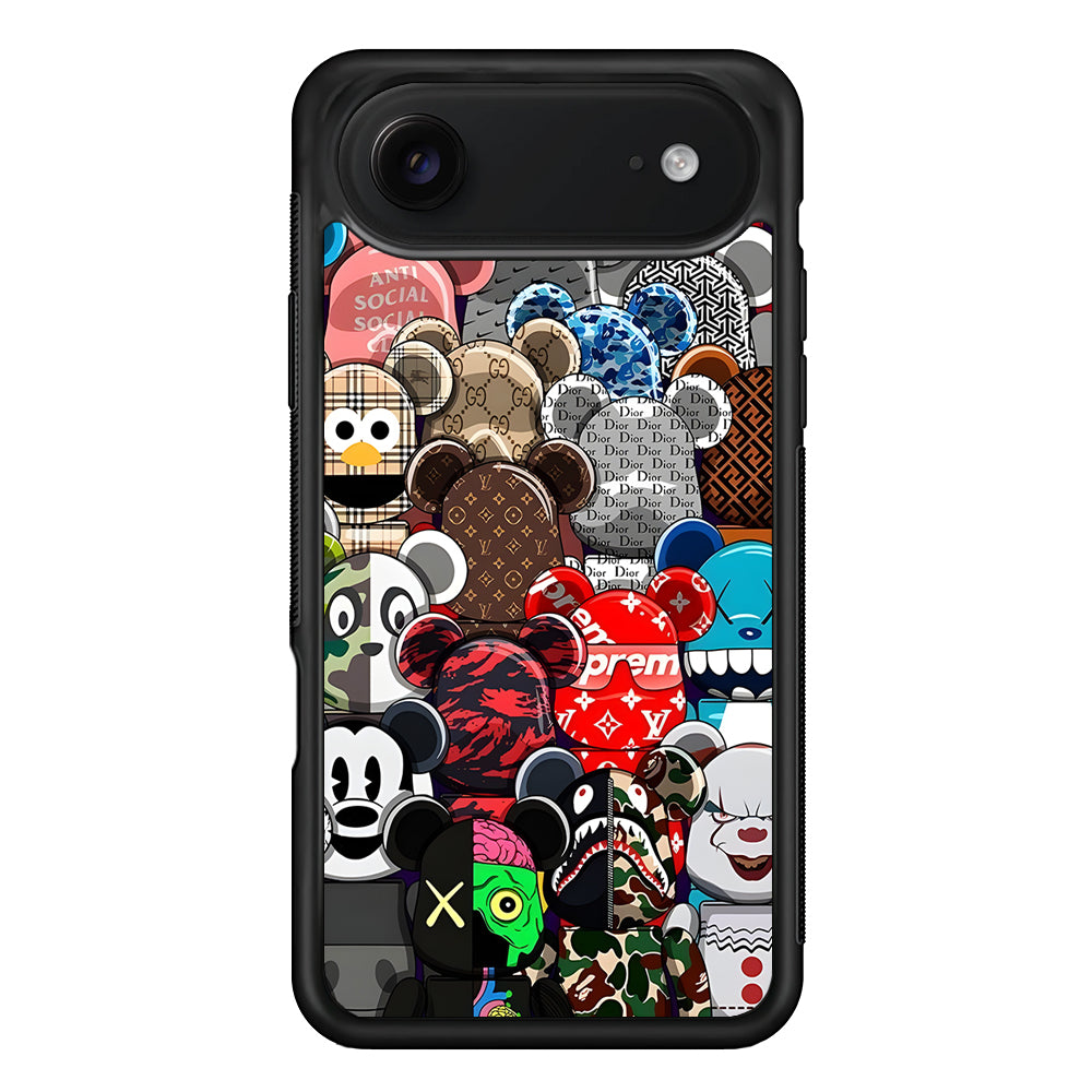 Bearbrick Iconic Brand Design iPhone 17 Air Case | Slim Rubber Case for iPhone 17 Air