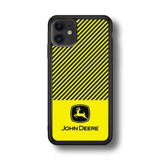 John Deere Black Patern iPhone 11 Case | Slim Rubber Case for iPhone 11