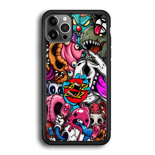 Santa Cruz Skateboard Nightmare iPhone 12 Pro Max Case | Slim Rubber Case for iPhone 12 Pro Max