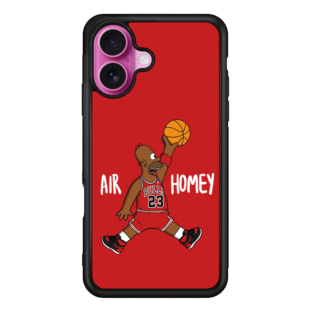 Simpson Air Homey Chicago Bulls iPhone 17 Case | Slim Protective Rubber Phone Cover