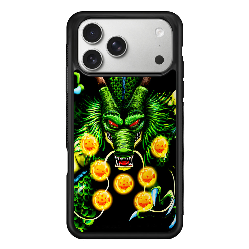 Shenron Dragon Ball Z Black iPhone 17 Pro Case | Slim Rubber Case for iPhone 17 Pro