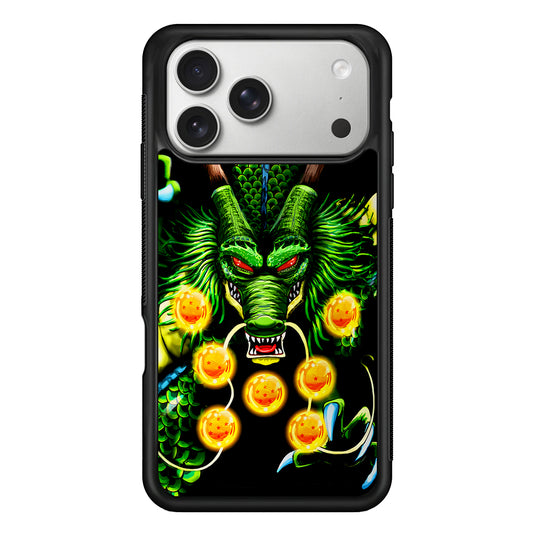 Shenron Dragon Ball Z Black iPhone 17 Pro Case | Slim Rubber Case for iPhone 17 Pro