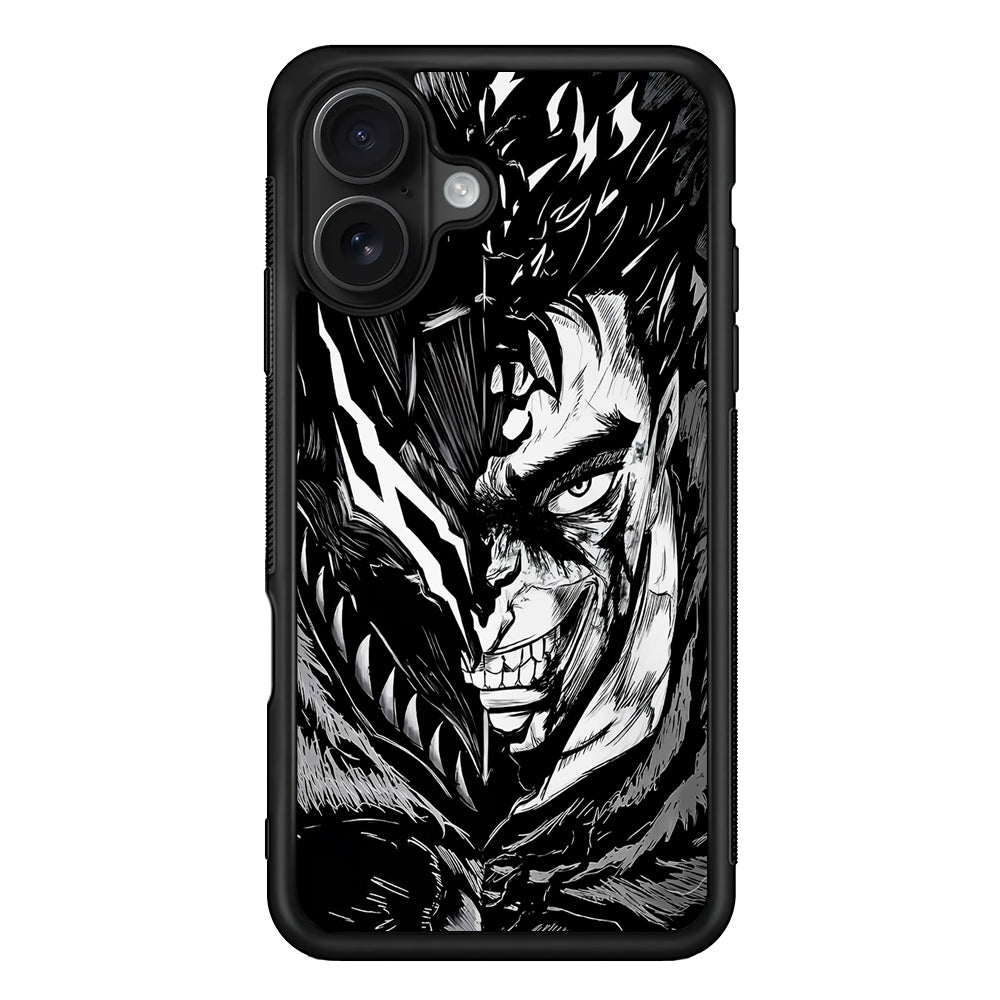 Guts Berserk Black Swordsman iPhone 16 Case - Oxvistore
