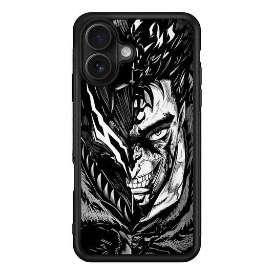 Guts Berserk Black Swordsman iPhone 16 Case - Oxvistore