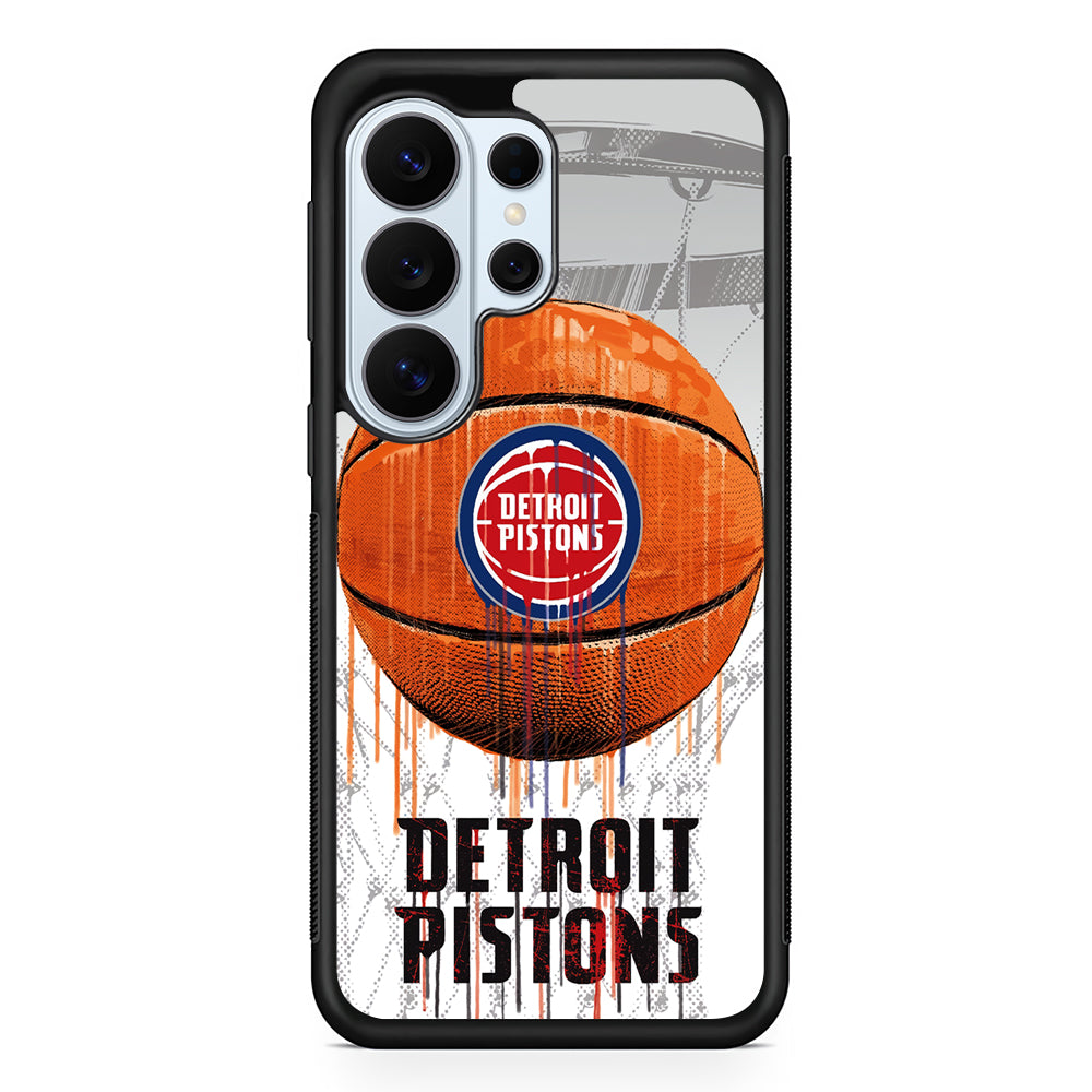 Detroit Pistons Ball Samsung Galaxy S26 Ultra Case | Protective Phone Cover