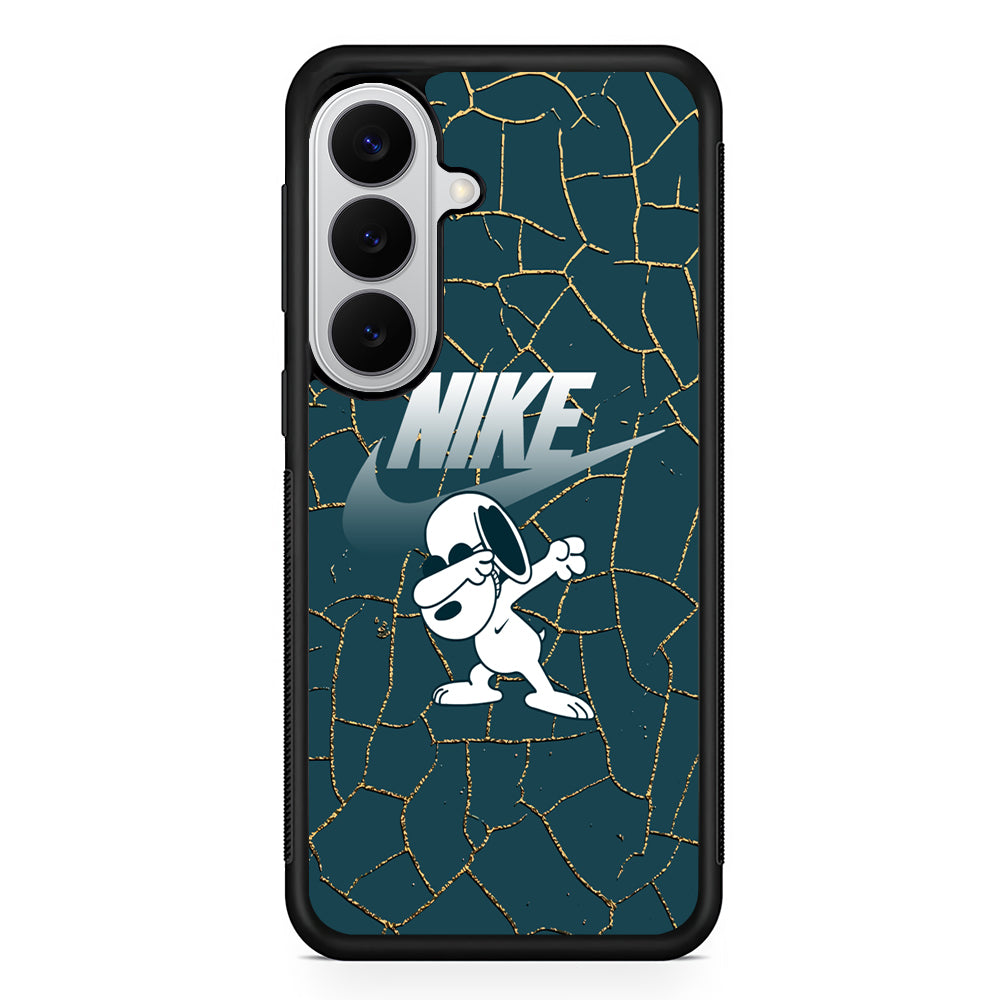 Nike and Snoopy Snoop Dab Samsung Galaxy S26 Case | Slim Samsung Galaxy S26 Rubber Case