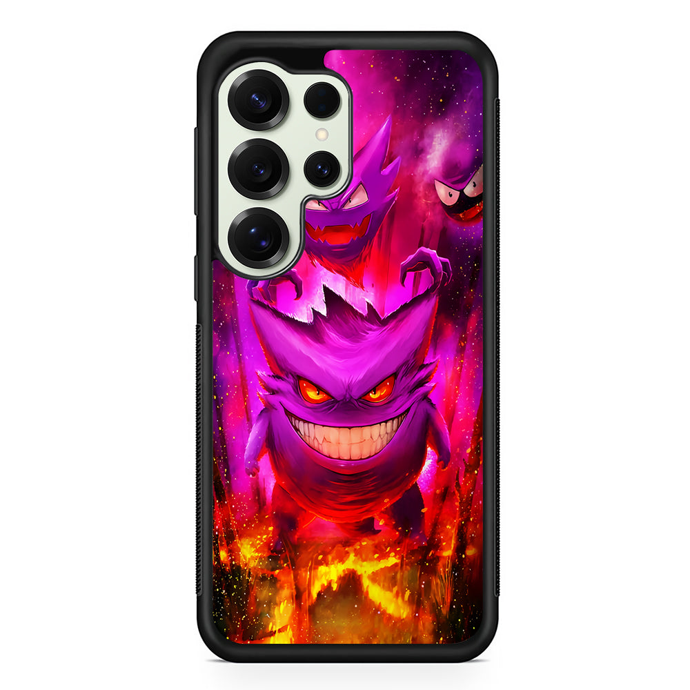 Pokemon Ghost Type Gengar Samsung Galaxy S25 Ultra Case | Durable Rubber Case for Samsung Galaxy S25 Ultra