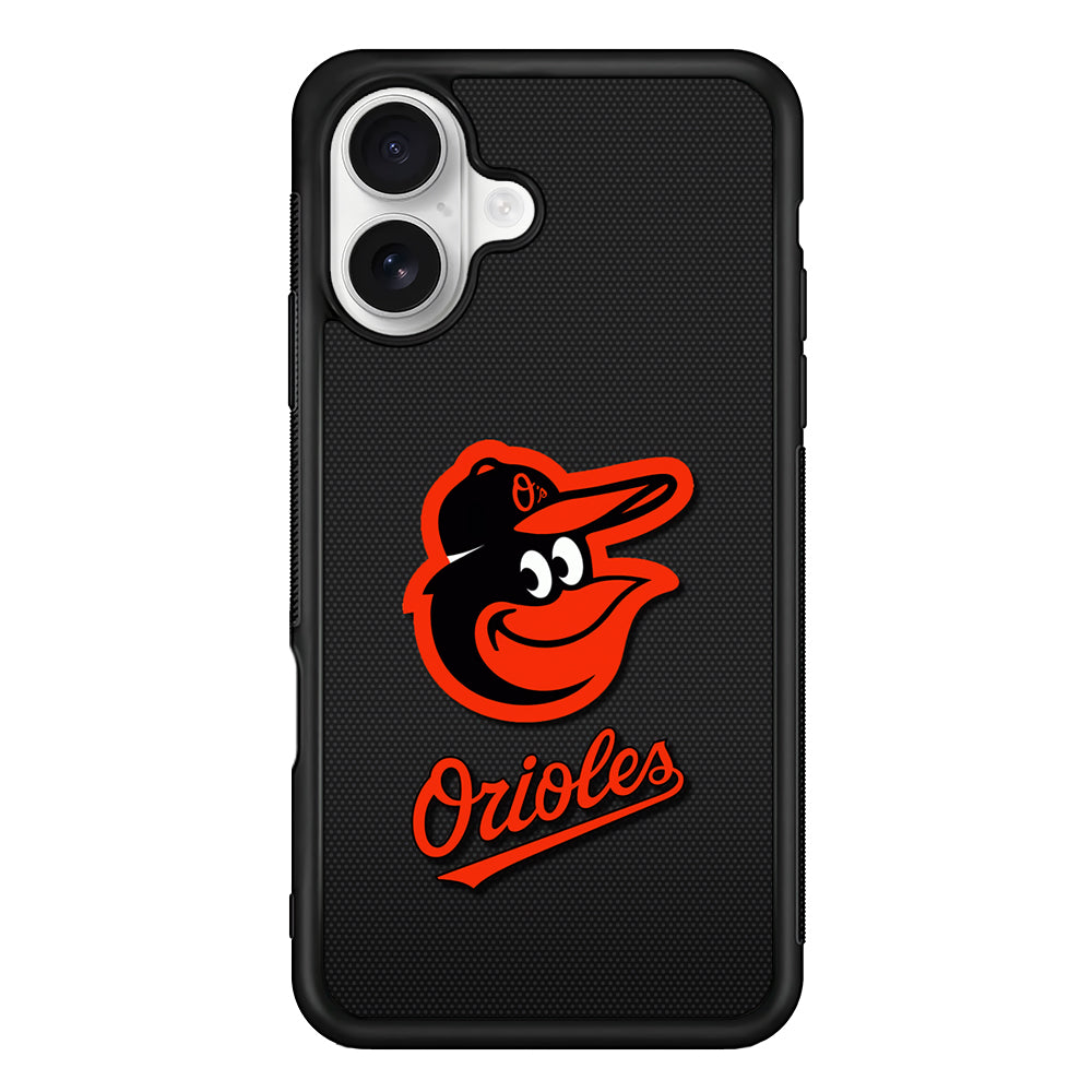 Baltimore Orioles Logo iPhone 16 Plus Case | Durable Protective Rubber Cover