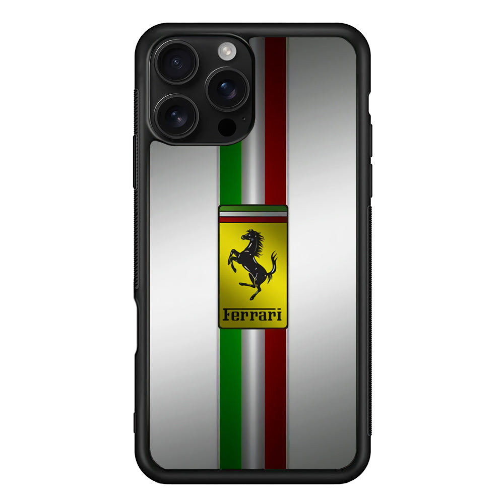 Ferrari Italiano Touch iPhone 16 Pro Case - Stylish Protective Cover for iPhone 16 Pro