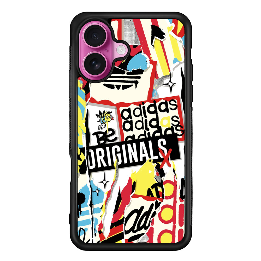 Adidas Abstract Wall Art iPhone 17 Case - Slim Rubber Case for iPhone 17