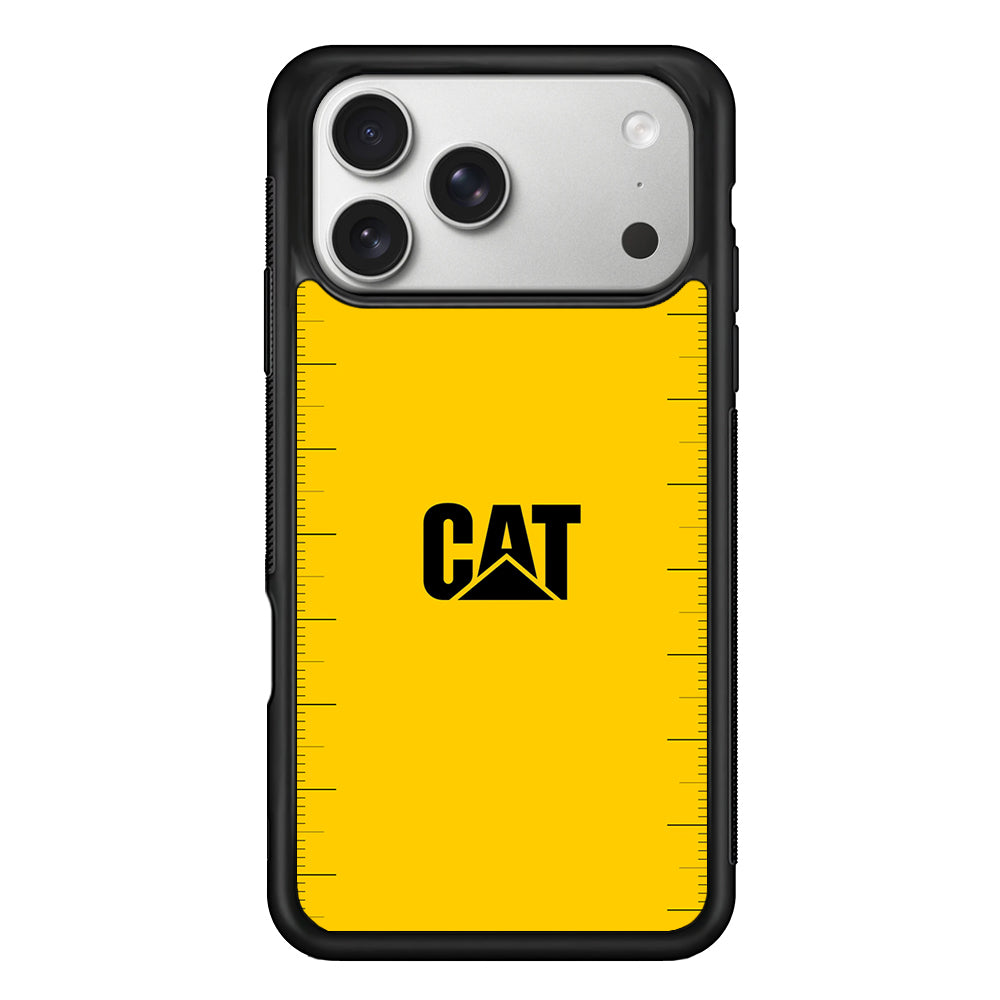 Caterpillar Logo Heavy Duty iPhone 17 Pro Case | Slim Rubber Case for iPhone 17 Pro
