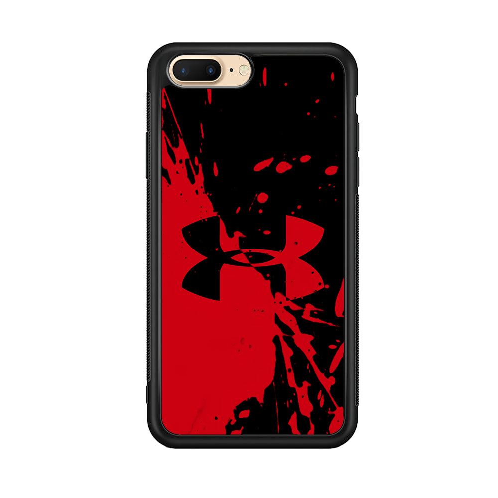 Under Armour Black Red iPhone 8 Plus Case | Slim Rubber Case for iPhone 8 Plus