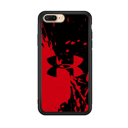 Under Armour Black Red iPhone 8 Plus Case | Slim Rubber Case for iPhone 8 Plus