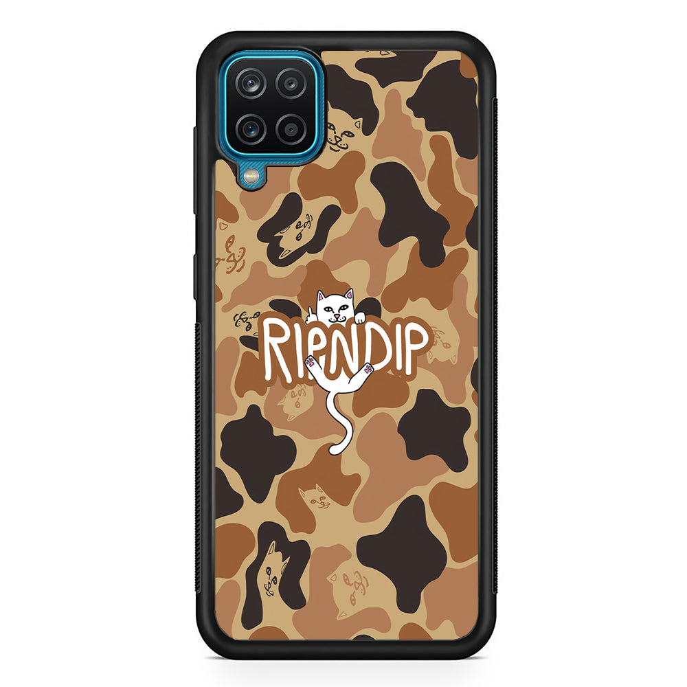 Rip N Dip Brown Camo Samsung Galaxy A12 Case | Slim Rubber Case for Samsung Galaxy A12