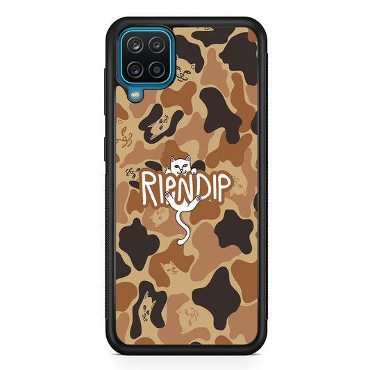 Rip N Dip Brown Camo Samsung Galaxy A12 Case | Slim Rubber Case for Samsung Galaxy A12