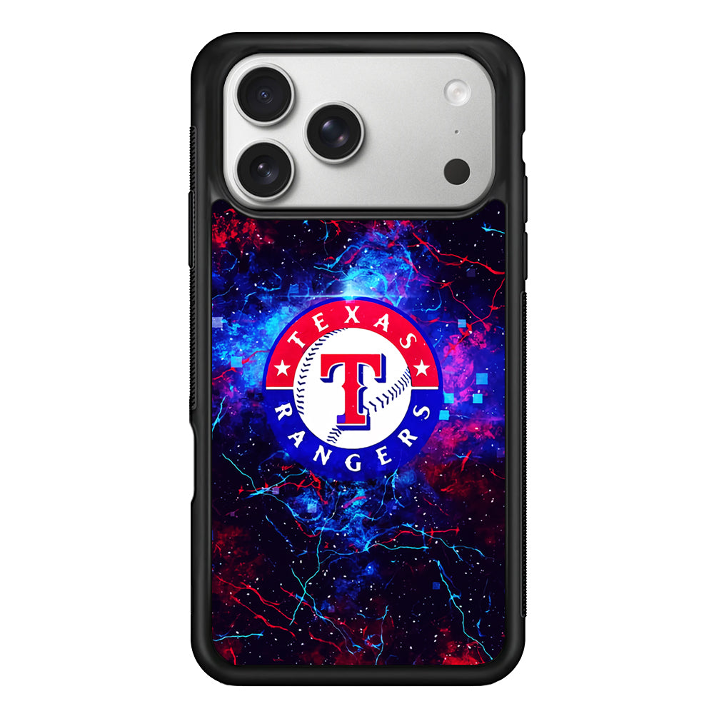 Texas Rangers Abstract iPhone 17 Pro Case | Slim Rubber Case for iPhone 17 Pro