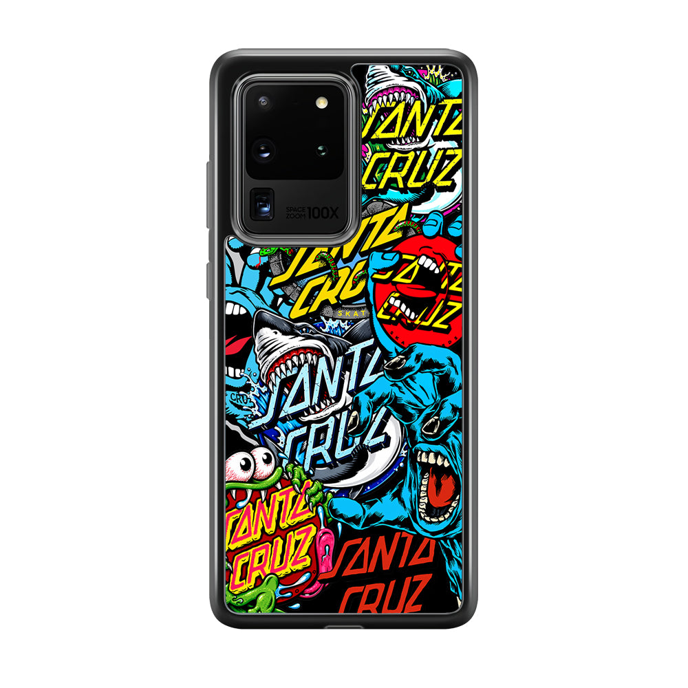 Santa Cruz Skateboard logo Samsung Galaxy S20 Ultra Case | Slim Rubber Case for Samsung Galaxy S20 Ultra