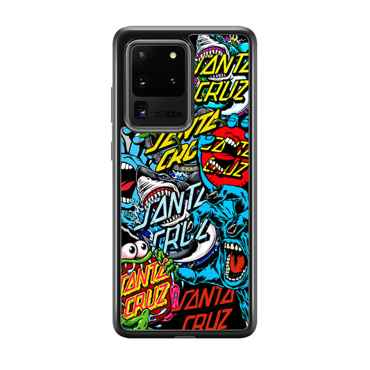 Santa Cruz Skateboard logo Samsung Galaxy S20 Ultra Case | Slim Rubber Case for Samsung Galaxy S20 Ultra