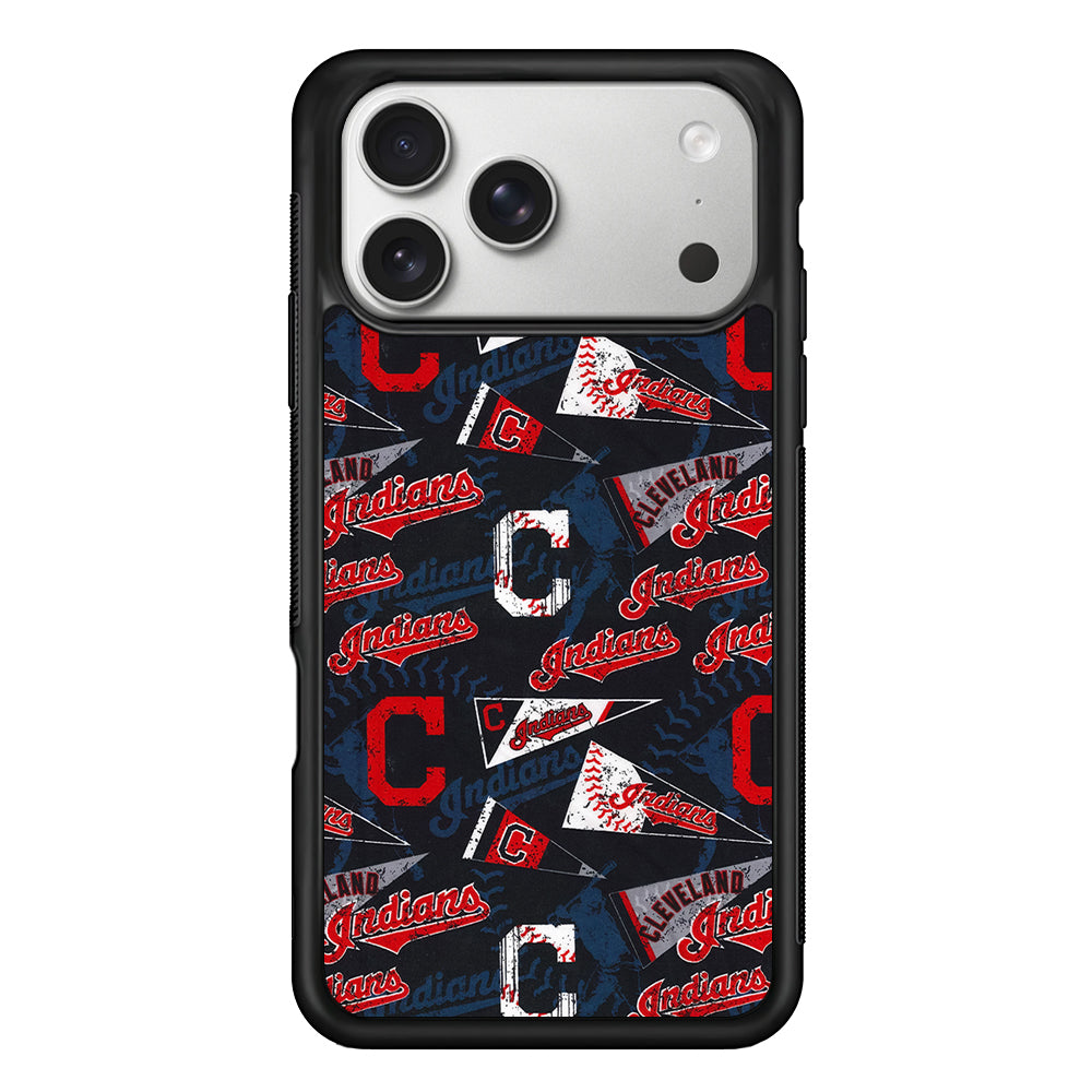 Cleveland Guardians Pattern iPhone 17 Pro Case | Slim Rubber Case for iPhone 17 Pro