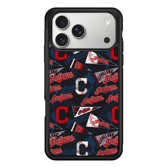 Cleveland Guardians Pattern iPhone 17 Pro Case | Slim Rubber Case for iPhone 17 Pro