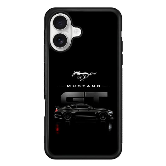 Ford Mustang GT Midnight iPhone 16 Plus Case | Slim Rubber Case for iPhone 16 Plus