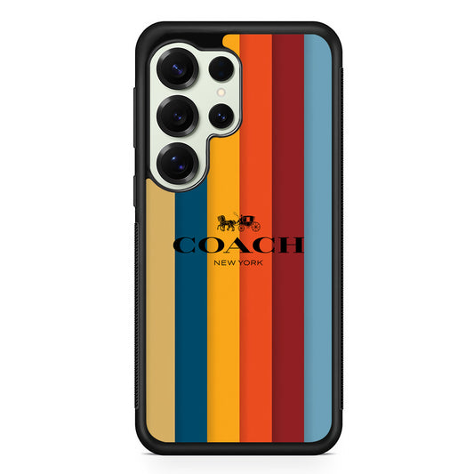 Coach Vertical Colorfull Samsung Galaxy S25 Ultra Case | Slim Rubber Case for Samsung Galaxy S25 Ultra