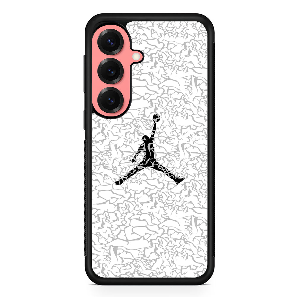 Air Jordan Gray Abstract Pattern Samsung Galaxy S25 Case | Slim Protective Cover for Samsung Galaxy S25