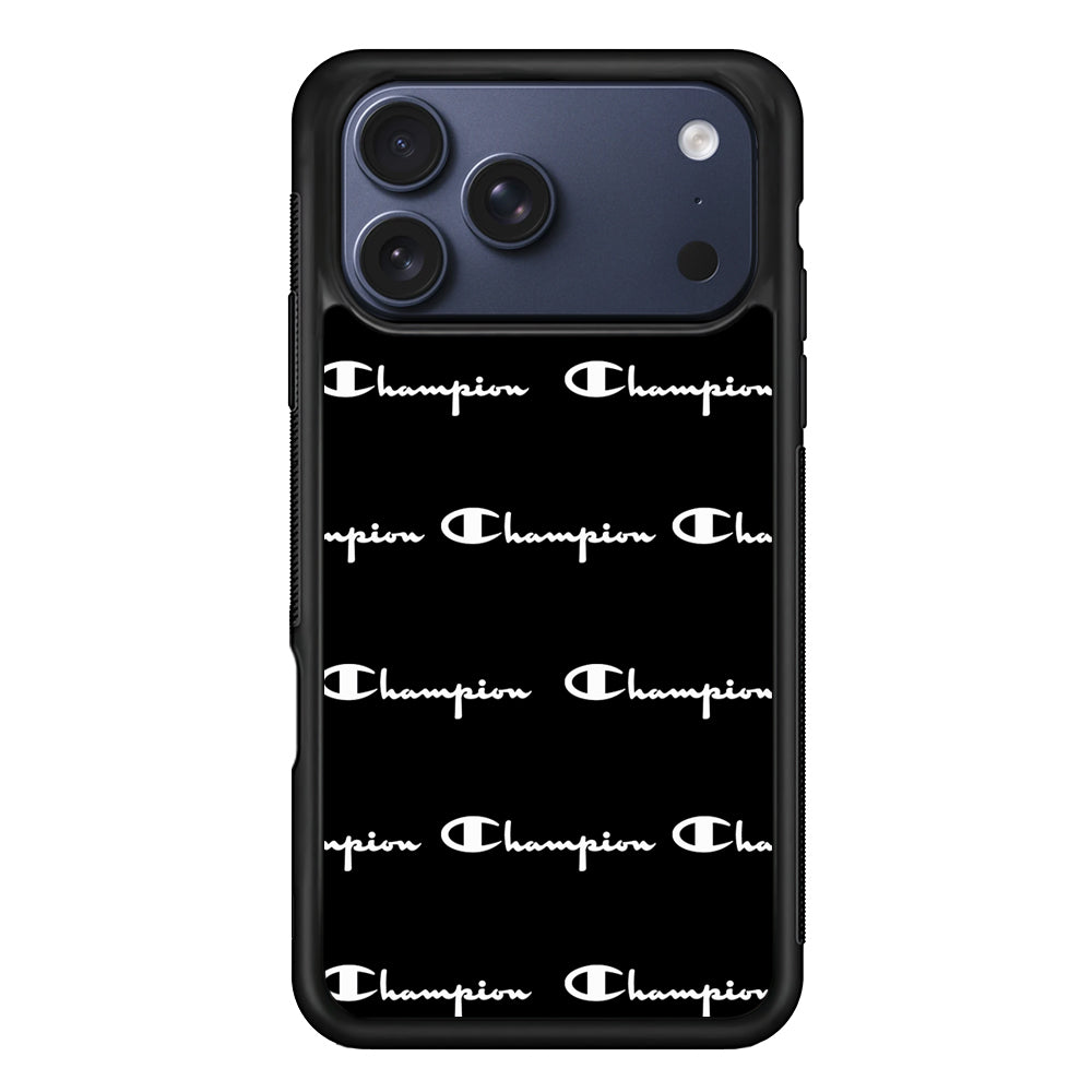 Champion Bland And White iPhone 17 Pro Max Case | Slim Rubber Case for iPhone 17 Pro Max