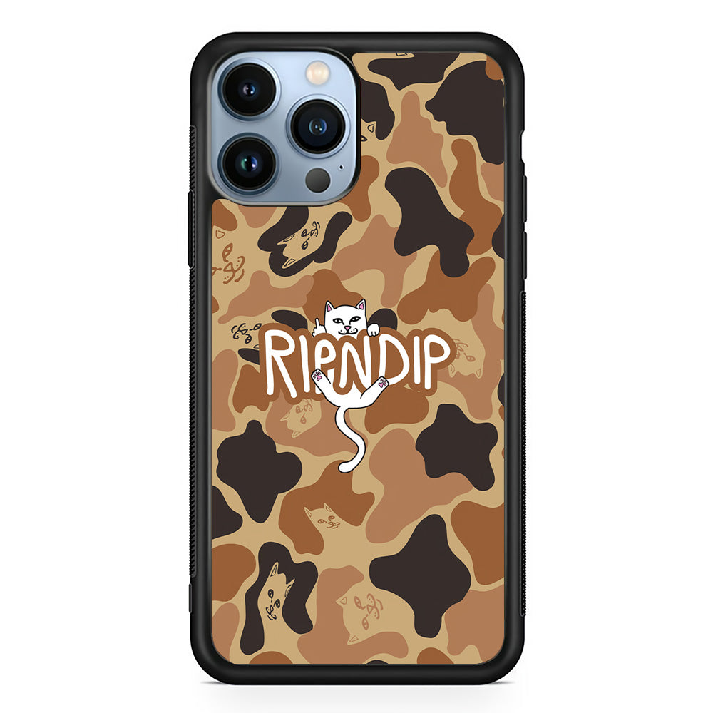 Rip N Dip Brown Camo iPhone 15 Pro Max Case | Slim Rubber Case for iPhone 15 Pro Max