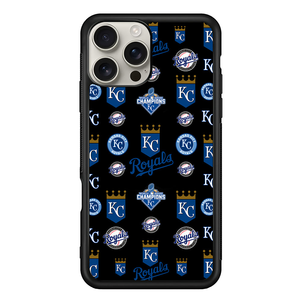 Kansas City Royals Pattern iPhone 16 Pro Max Case | Stylish Protective Case for iPhone 16 Pro Max