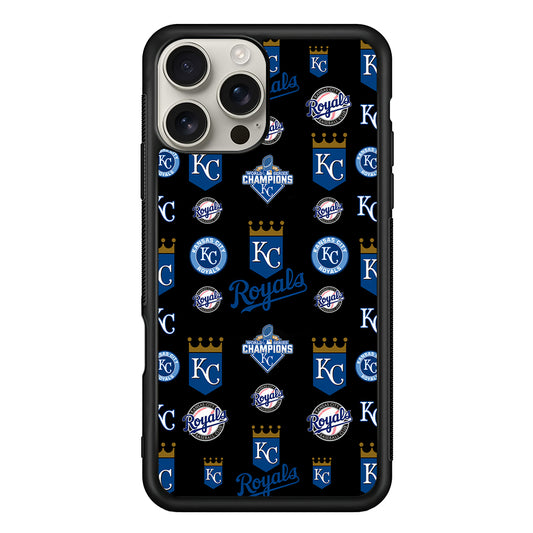 Kansas City Royals Pattern iPhone 16 Pro Max Case | Stylish Protective Case for iPhone 16 Pro Max
